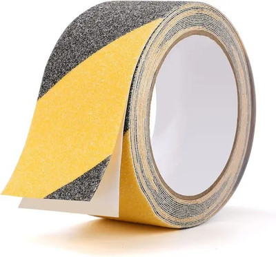 MSNB Anti-Slip Safety Tape (Yellow & Black) Manual Dispenser Anti-Slip Safety Tape (Manual)(Set of 1, Yellow, Black)