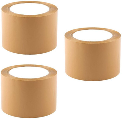 GRAVITY Single Sided Handheld Cello Tapes (Manual)(Set of 3, Brown)