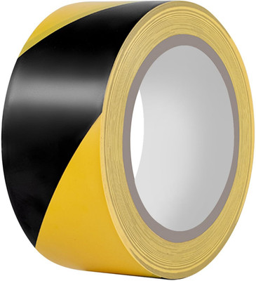 SUICUNE Polyvinyl Chloride 2 inch Safety Tape (Automatic)(Set of 1, Yellow, Black)