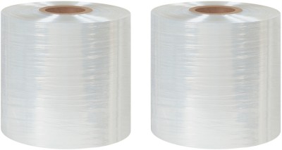 SAMPIN BRIGHT/LESS Stretching Film Small Wrapping Roll 75 mm / 3 inch | Grafting Tape | Luggage Packing Wrapping Film | Packing Roll | transparent | Shrink Wrap (Manual)(White)