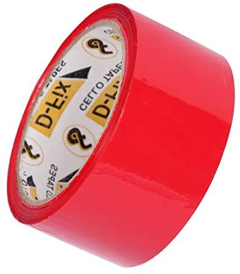 Dfix Red Tape Tape Packaging Tape (Manual)(Set of 1, Red)