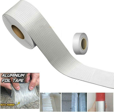 NIMYANK Single Side Handheld Aluminum Tape (Manual)(Set of 1, Silver)