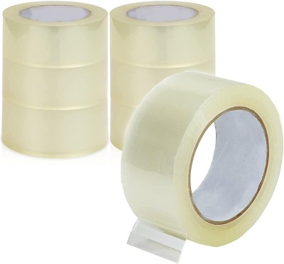 HEAVIX Single Sided BOPP Packaging & Crafting Transparent Tape For Office,Size: 48mm(2inch)x50 Meter Cello Tapes (Manual)(Set of 6, Transparent Color)