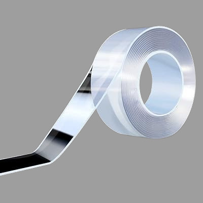 Mid Light Double Sided Handheld Dispenser Nano Adhesive Tape (Manual)(Set of 1, Transparent)