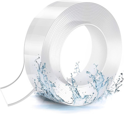 HavenFlix Double Sided Handheld Dispenser Cello Tape (Manual)(Set of 1, Transparent)