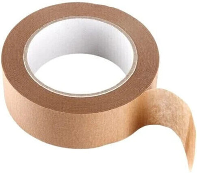 PackSmith Brown paper tape is eco-friendly, durable, recyclable, and provides strong packaging seals, perfect for sustainable shipping and labeling. (Manual)(Set of 1, Brown)