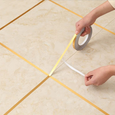 beautiloon 1 MM Tape golden tape 50 Meters Golden Tape-01 (Manual)(Set of 1, Gold)