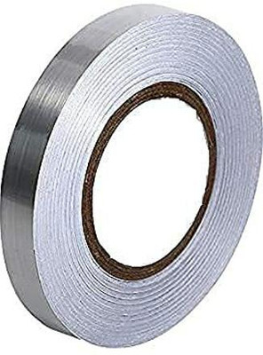 Skinny Single Sided marble decorative sticker and Tile gap sealing tape Home and Office Dispenser Floor Decorative Tape (Manual)(Set of 1, Silver)