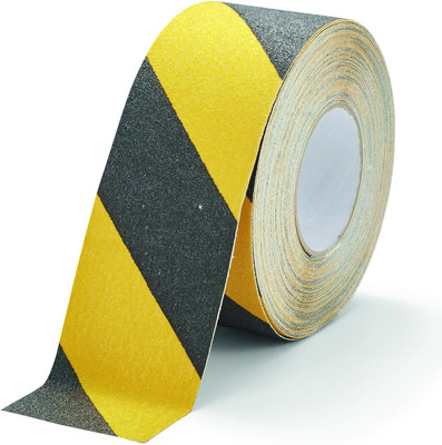 Deoxys Polyvinyl Chloride 2 inch Safety Tape (Manual)(Set of 1, Yellow, Black)