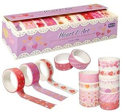 Barbarik Designer Decorative tape Manual Decorative tape (Manual)(Set of 10, Pink)