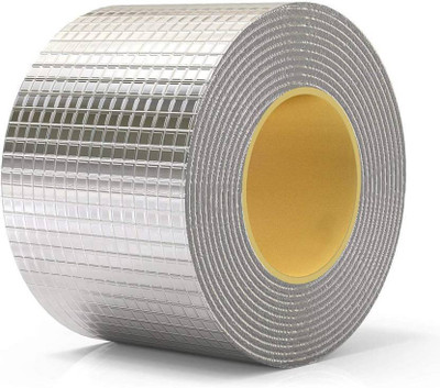Coozico Self Adhesive Super Strong Waterproof roof leak tape DUCT TAPE (Manual)(Set of 1, Silver)