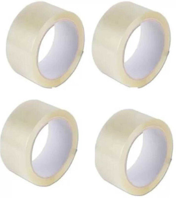 KK Galaxy Single Side Handheld Dispenser Cello Tape (Manual)(Set of 4, White)
