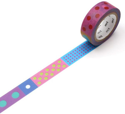 MT Washi Single Sided Kapitza Candy Stripe Masking Tape (Manual)(Shade -Kapitza Candy Stripe)