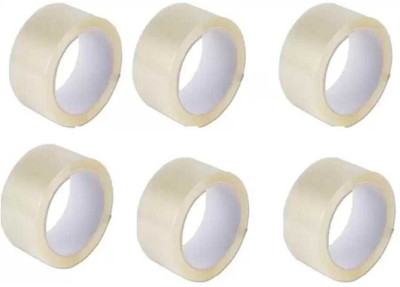 KK Galaxy Single Side Handheld Dispenser Cello Tape (Manual)(Set of 6, White)