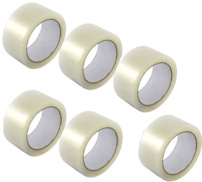 Dfix Single Side Handheld Dispenser Cello Tape (Manual)(Set of 6, White)