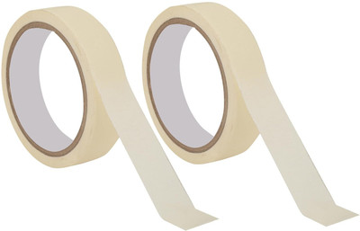 ALFCLOTHHOUSE Labelling, Painting, no leave adhesive Handheld Masking tape (Manual)(Set of 2, White)