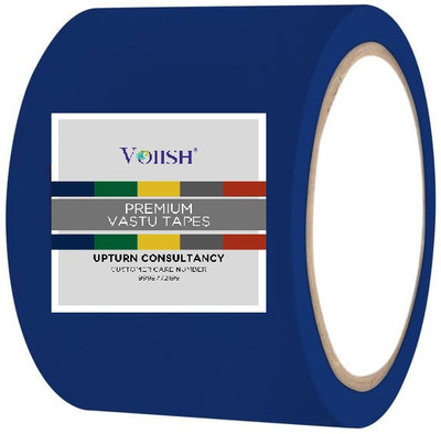 VOIISH Enhance vastu energy Portable solution Vastu 4Inch Waterproof Heavy Duty Vinly Tapes Set off 1 (Manual)(Set of 1, Blue)