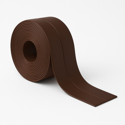 HomeHunt Brown Waterproof Caulk Tape for Sink, Bathroom, Toilet – 3.2m Length, 4cm Width – Self-Adhesive Mildew Resistant Sealant Strip Cello Tapes (Manual)(Set of 1, Chocolate Brown)