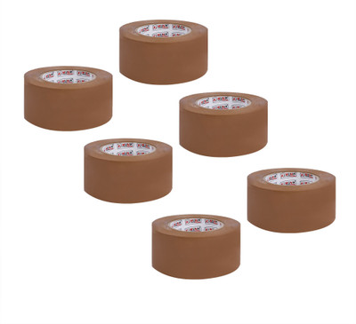 Ki Munik 3 Inch / 65 Mtr Packaging Self Adhesive Bopp Tape_190 For Shipping & Packing, Home, Office, Parcel & Industrial Use Premium Quality Tape_147 (Manual)(Brown)