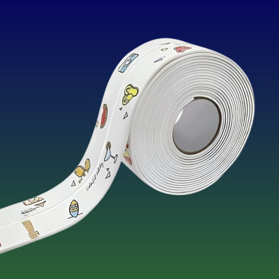 Vaunef Kitchen Sink Platform Sticker Bathroom Corner Tape Wall Sealing Strip Manual Dispenser Dispenser Waterproof Sink Sealing Tape (Manual)(Set of 1, Multicolor)