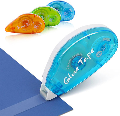 HASTHIP Single sided Handheld Tape Dispenser (Manual)(Set of 3, Multicolor)