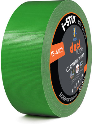 i-STiX Adhesive Heavy Duty Duct Tape | 48MM x 60Y Tape (Manual)(Set of 1, Green)