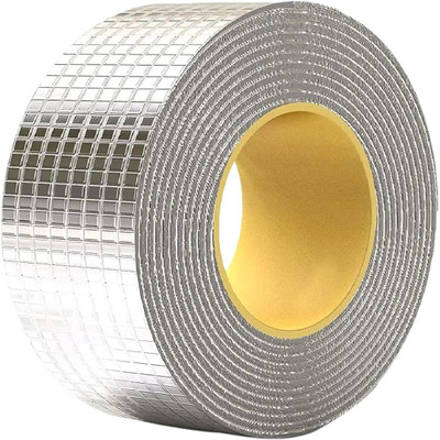 crockdile Aluminium tape Waterproof Aluminium Rubber Tape for Leakage Repair, Hot & Cold Temperature Aluminium Foil Tape, Perfect for Sealing, Leakage, Crack, Metal & Pipe Repair (Manual)(Set of 1, Silver) crockdile Aluminium tape Waterproof Aluminium Rubber Tape for Leakage Repair, Hot & Cold Temperature Aluminium Foil Tape, Perfect for Sealing, Leakage, Crack, Metal & Pipe Repair (Manual)(Set of 1, Silver)