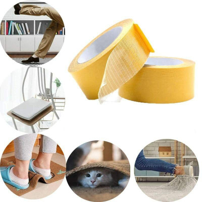 MAITRI ENTERPRISE tape manual Carpet Adhesive Tape (Manual)(Yellow,White)