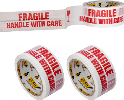 Dfix Single Side Handheld Withe Packaging Tape (Manual)(Set of 3, Withe)
