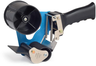 VINSU Single Sided Handheld Tape Dispenser (Manual)(Set of 1, Black)
