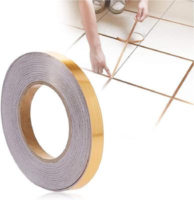 beautiloon 1 MM Tape golden tape 50 Meters Golden Tape-01 (Manual)(Set of 1, Gold)