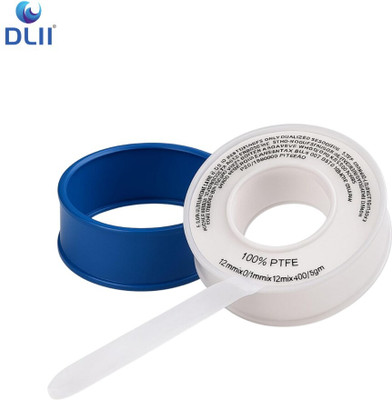 DLII Single Sided Teflon Tape PTFE Leak-Proof, Multi-Purpose Sealant Tape (Manual)(Set of 1, Blue)