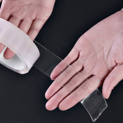 Mid Light Double Sided Desktop Gel Tape Nano Double Side (Manual)(Transparent)