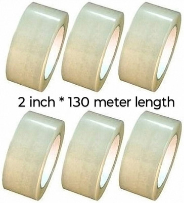 DCTi 2 inch Transparent cello tape N/a Adhesive tape (Manual)(Set of 6, Transparent)