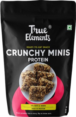 True Elements Protein Crunchy Minis Protein Bars | Energy bars, Healthy Pre-Workout Snack Pouch(250 g)