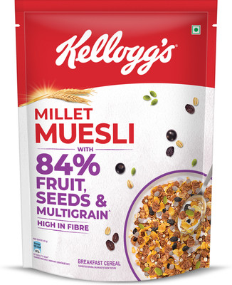 Kellogg's Millet Muesli|Power Breakfast| No Maida |No Palm Oil Pouch(500 g)