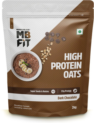 MUSCLEBLAZE High Protein Oats, Gluten Free, Dark Chocolate Pouch(2 kg)