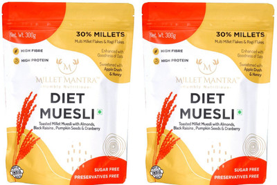 Millet Mantra by Millet Mantra diet muesli combo pack-300g Pouch(2 x 300 g)