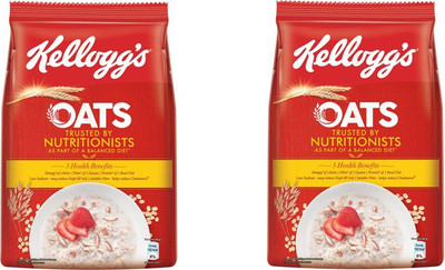 Kellogg's OATS ROLLED 800 GRAMS (400g *2) Vacuum Pack(2 x 400 g)