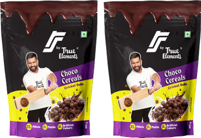 True Elements RS Choco Balls Crunchy whole millet cereal Pouch(2 x 400 g)