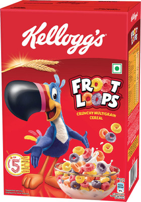 Kellogg's Froot Loops, Mixed Fruit Flavor, Crunchy Multigrain Breakfast Cereal for Kids Box(285 g)