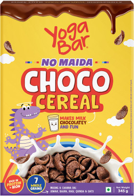 Yogabar No Maida Choco Cereal For Kids 345g |5 Wholegrains & 2 Dals Box, High Fiber Box On Flipkart For Rs. 129 @ 50% off