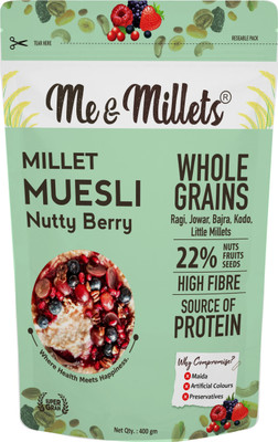 ME & MILLETS Millets Muesli Nutty Berry 400 g Pouch(400 g)