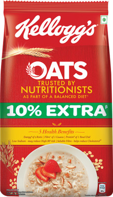 Kellogg's Rolled Oats Trusted by Nutritionists, High in Protein & Fibre, Breakfast Oats Pouch(900 g)