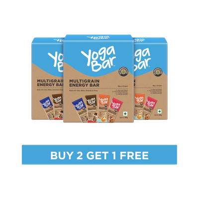 Yogabar by Yogabar Multigrain Energy Bars Variety Flavors Box(30 x 0.04 kg)
