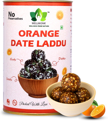 wellmonk by Wellmonk Orange Date Laddu Jar(250 g)