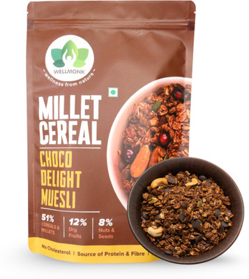 wellmonk by Wellmonk Millet Cereal Choco Delight Museli Pouch(400 g)