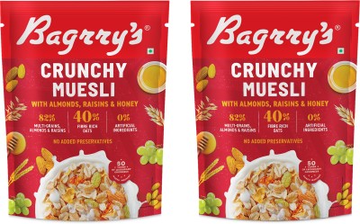 Bagrry's Crunchy Muesli 500 GM Box Pack of 2 Box(2 x 500 g)
