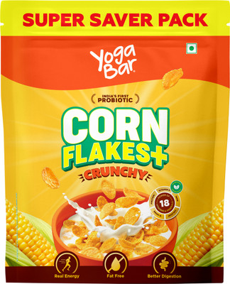 Yogabar Cornflakes Original Healthy Crunchy Breakfast Cereals With Probiotics 850g Pouch On Flipkart For Rs. 199 @ 44% off