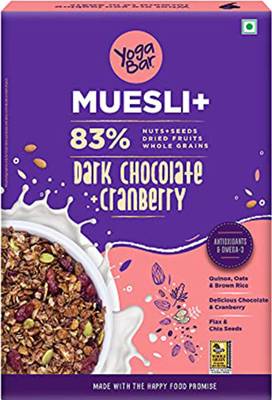 Yogabar Muesli Dark Chocolate & Cranberry Box